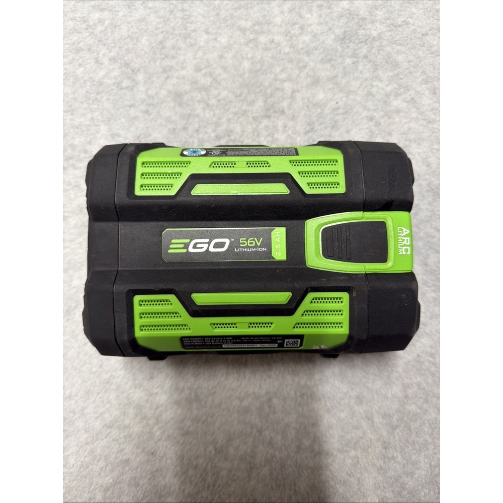 Greenworks EGO 56V ARC Lithium 2.5Ah Li-Ion Battery Pack, Green/Black BA1400T